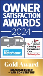 Bilbo's Campervan Awards - 2024 Best Van Converter - Manufacturer - The Camping and Caravanning Club