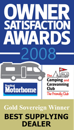 Bilbo's Campervan Awards - 2008 Best Supplying dealer - Practical Motorhome