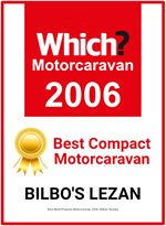 Bilbo's Campervan Awards - 2006 Best Compact Motorhome - WHICH Motorcaravan Awards